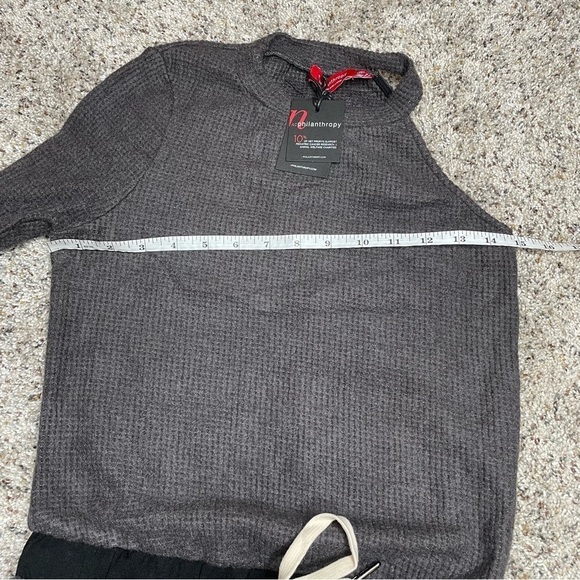 n:philanthropy Baywood Waffle Knit Jumpsuit in Charcoal Grey Extra Small NWT - Picture 10 of 13